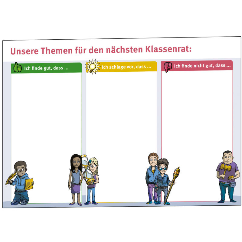 Mitmach-Set zum Klassenrat: Die Wandzeitung zur Themensammlung